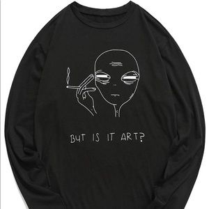 Black Logo Long-Sleeve T-Shirt - But Is It Art?